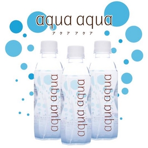 ナチュラルミネラルウォーター aqua aqua 320ml bule 1ケース30本