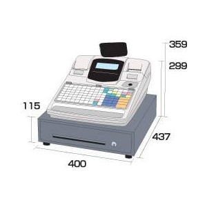 東芝テック レジスター FS-660 × レジロール紙(感熱紙) 20巻セット