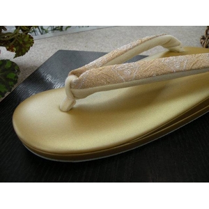 草履単品 ゴールド 黒留袖用 606 ★おまけ付き
