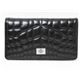 CHANEL｜シャネル 二つ折り長財布 黒/ブラック ボルドー｜A36422