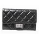 CHANEL｜シャネル 2.55シリーズ マトラッセ ミディアム財布 ヴィンテージカーフ/黒 A35306