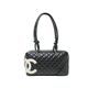 【中古AB】CHANEL（シャネル） ボーリングバッグ カンボンライン A25171 ブラック/ホワイト