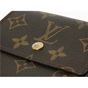 【中古B】LOUIS VUITTON(ルイヴィトン) Wホック財布 モノグラム M61652