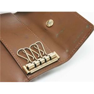 【中古B】LOUIS VUITTON(ルイヴィトン) キーケース ヴェルニ 4本 ブロンズ M91212