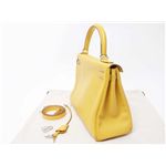 【中古SA】Hermes（エルメス） ケリー28 シルバー金具 刻印:M ソレイユ
