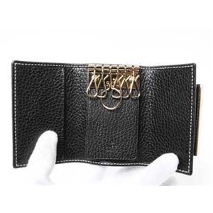 【中古SA】Gucci(グッチ) キーケース 6本 マスト 181673 ブラック/レッド