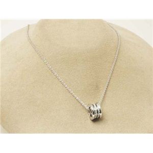 【現品限り】BVLGARI(ブルガリ) Bzero1 ネックレス WG ダイヤ ホワイトゴールド 【中古SA】