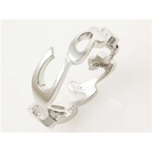【現品限り】Cartier(カルティエ) シグネチャーリング WG #55 ホワイト 【中古SA】