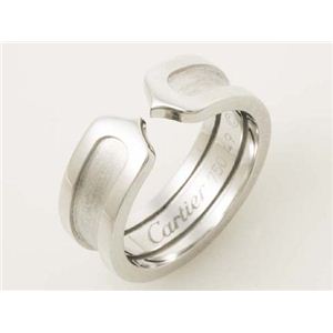 【現品限り】Cartier(カルティエ) C2リング SM WG #49 ホワイトゴールド 【中古SA】