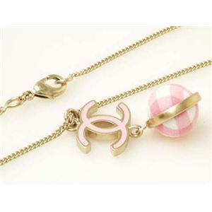 【現品限り】CHANEL(シャネル) ネックレス ボール ピンク B11C ピンク/ホワイト/ゴールド 【新品】