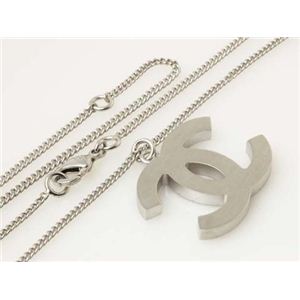【現品限り】CHANEL(シャネル) ネックレス ココ チェック B11C シルバー//白 【新品】