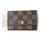 【現品限り】LOUIS VUITTON（ルイ ヴィトン） キーケース6本 ダミエ N62630 【中古B】