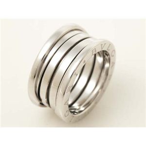 【現品限り】BVLGARI(ブルガリ) Bzero1リング M WG #52 ホワイトゴールド 【中古A】