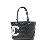 【現品限り】CHANEL（シャネル） カンボンライン ラージトート バッグ /白 【中古AB】