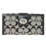 【現品限り】COACH（コーチ） シグネチャー チェックブック付き長財布 グレー 41354 【未使用】の詳細ページへ