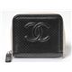�y���i����zCHANEL�i�V���l���j ���E���h�t�@�X�i�[ �J�[�h�P�[�X �p���`���O �z���C�g/�u���b�N �y����A�z