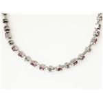 【現品限り】Cartier(カルティエ) メリメロ チョーカー ネックレス ダイヤ/ピンクサファイヤ Pt950 【中古A】