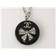 【現品限り】CHANEL（シャネル） ネックレス リボン ラインストーン シルバー/ブラック 【新品】