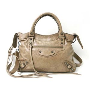 【現品限り】Balenciaga（バレンシアガ） ハンドバッグ エディターズバッグ ザ・タウン ブラウン 240579 【中古AB】