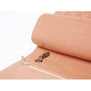 【中古A】シャネル ダブルチェーン定番ショルダー ジャージ ピンク