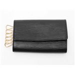 【現品限り】LOUIS VUITTON（ルイ ヴィトン） キーケース 6本 エピレザー 黒 M63812 【未使用】