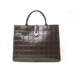 【現品限り】Longchamp(ロンシャン) トートバッグ カーフ ブラウン 【中古AB】