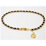 【現品限り】CHANEL（シャネル） チェーンベルト 黒/ゴールド 【中古A】