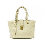 �y���i����zbottega veneta�i�{�b�e�K���F�l�^�j �C���g���`���[�g �n���h�o�b�O 162112 �A�E�g���b�g�i �����X�L�� ���C�g�O���[��/�x�[�W���������Ă܂� �y����A�z