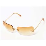 【現品限り】CHANEL（シャネル） サングラス ラインストーン オレンジ 【中古A】
