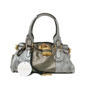【現品限り】Chloe（クロエ） パディントン カーフ ブロンズ/メタリックシルバー 7ESA02-8A845 【未使用】