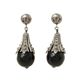 【現品限り】CHANEL（シャネル） ピアス シルバー/ブラック 【中古AB】