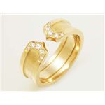 �y���i����zcartier�i�J���e�B�G�j C2�����O SM #50 K18YG �_�C�� �C�G���[�S�[���h �y����A�z