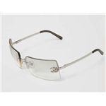 【現品限り】CHANEL（シャネル） サングラス ラインストーン シルバー 【中古AB】