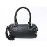 【現品限り】CHANEL（シャネル） フリンジ付き ボストンバッグ A23051 カーフ 黒 【中古SA】