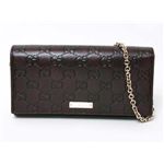 【現品限り】GUCCI（グッチ） シマ チェーン付き長財布 170426 カーフ ブラウン 【中古A】の詳細ページへ