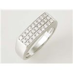 【現品限り】K18リング D0.40 5.3g #11 K18WG ダイヤ ホワイトゴールド 【中古A】