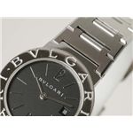 【現品限り】BVLGARI（ブルガリ） レディース クォーツ 時計 ステンレススチール 文字盤:ブラック BB26SS 【中古A】