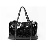 【現品限り】CHANEL（シャネル） チェーンショルダー エナメル ブラック 【未使用】