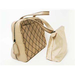 【現品限り】CHANEL(シャネル) ワイルドステッチ ハンドバッグ カーフ ベージュ A14693 【中古AB】