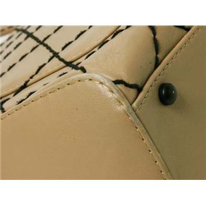 【現品限り】CHANEL(シャネル) ワイルドステッチ ハンドバッグ カーフ ベージュ A14693 【中古AB】