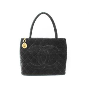 【現品限り】CHANEL(シャネル) 復刻トート ベロア ブラック 【中古AB】