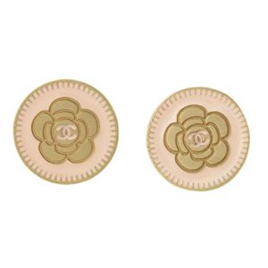 【現品限り】CHANEL(シャネル) カメリアピアス ピンク 【中古A】