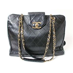 【現品限り】CHANEL(シャネル) スーパーモデルショルダーバッグ カーフ ブラック 【中古BC】