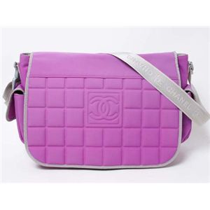 【現品限り】CHANEL(シャネル) スポーツライン 斜め掛けショルダー ナイロン ピンク 【中古AB】
