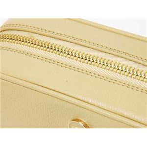 【現品限り】CHANEL(シャネル) ココボタン ポーチ 20913 カーフ ベージュ 【新品同様】