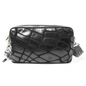 【現品限り】CHANEL(シャネル) ショルダーバッグ カーフ ジャージ 黒 【未使用】