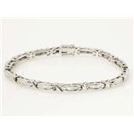 【現品限り】K18 ブレスレット ダイヤ 0.74ct 16.6g【中古A】