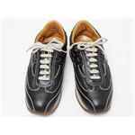 【現品限り】HERMES(エルメス) スニーカー クイック 黒 #38.5【中古A】