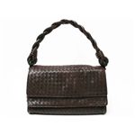 �y���i����zbottega veneta�i�{�b�e�K���F�l�^�j  �C���g���`���[�g �n���h�o�b�O �u���E�� 145195�y����AB�z