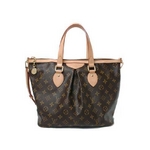 【現品限り】LOUIS VUITTON（ルイ ヴィトン） モノグラム パレルモPM M40145 ストラップ（イニシャル入り）付き 【中古SA】